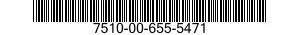 7510-00-655-5471  7510006555471 006555471
