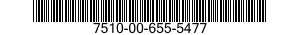 7510-00-655-5477  7510006555477 006555477