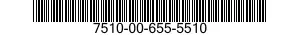 7510-00-655-5510  7510006555510 006555510