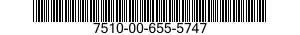 7510-00-655-5747  7510006555747 006555747