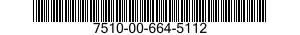 7510-00-664-5112  7510006645112 006645112