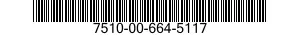 7510-00-664-5117  7510006645117 006645117