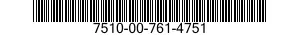 7510-00-761-4751  7510007614751 007614751