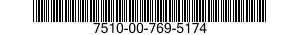 7510-00-769-5174  7510007695174 007695174