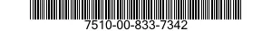 7510-00-833-7342  7510008337342 008337342