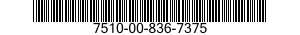 7510-00-836-7375  7510008367375 008367375