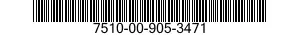 7510-00-905-3471  7510009053471 009053471