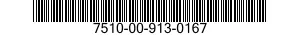 7510-00-913-0167  7510009130167 009130167