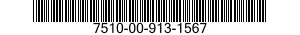 7510-00-913-1567  7510009131567 009131567