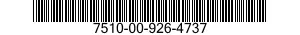 7510-00-926-4737  7510009264737 009264737