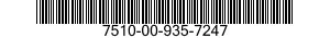 7510-00-935-7247  7510009357247 009357247