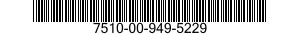 7510-00-949-5229  7510009495229 009495229
