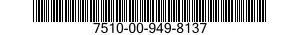 7510-00-949-8137  7510009498137 009498137