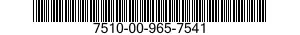 7510-00-965-7541 BINDING ELEMENT,PLASTIC 7510009657541 009657541