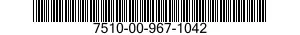 7510-00-967-1042 INK,RECORDING INSTRUMENT 7510009671042 009671042