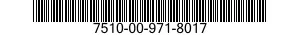 7510-00-971-8017  7510009718017 009718017