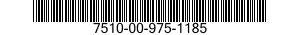 7510-00-975-1185 TAPE,PRESSURE SENSITIVE ADHESIVE 7510009751185 009751185