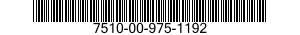 7510-00-975-1192  7510009751192 009751192