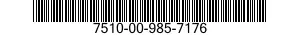 7510-00-985-7176  7510009857176 009857176