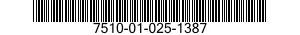 7510-01-025-1387  7510010251387 010251387