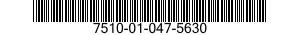7510-01-047-5630  7510010475630 010475630