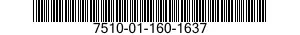 7510-01-160-1637  7510011601637 011601637