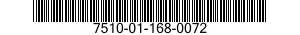 7510-01-168-0072 RIBBON,INKING 7510011680072 011680072