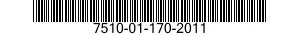 7510-01-170-2011  7510011702011 011702011