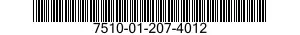 7510-01-207-4012  7510012074012 012074012