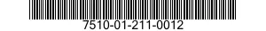 7510-01-211-0012 RIBBON,INKING 7510012110012 012110012