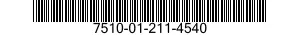 7510-01-211-4540 TAPE,IDENTIFICATION 7510012114540 012114540
