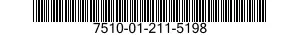 7510-01-211-5198 TAPE,IDENTIFICATION 7510012115198 012115198