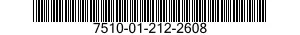 7510-01-212-2608 TAPE,IDENTIFICATION 7510012122608 012122608
