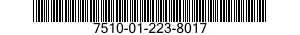 7510-01-223-8017  7510012238017 012238017