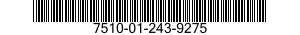 7510-01-243-9275 DRY TRANSFER SHEET 7510012439275 012439275