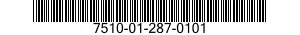 7510-01-287-0101  7510012870101 012870101