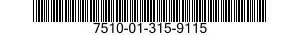 7510-01-315-9115  7510013159115 013159115