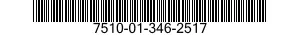 7510-01-346-2517 TAPE,PRESSURE SENSITIVE ADHESIVE 7510013462517 013462517