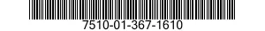 7510-01-367-1610 TAPE,IDENTIFICATION 7510013671610 013671610
