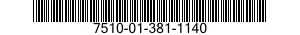 7510-01-381-1140 TAPE,IDENTIFICATION 7510013811140 013811140