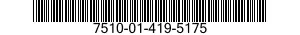 7510-01-419-5175 TAPE,EMBOSSING 7510014195175 014195175