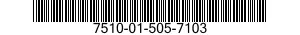 7510-01-505-7103 REFILL,COMPACT CALENDAR 7510015057103 015057103