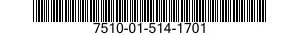 7510-01-514-1701 TAPE,PRESSURE SENSITIVE ADHESIVE 7510015141701 015141701