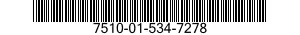 7510-01-534-7278 INK,CARTRIDGE 7510015347278 015347278