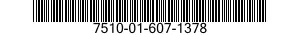 7510-01-607-1378 INK,CARTRIDGE 7510016071378 016071378