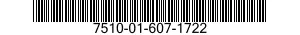 7510-01-607-1722 INK,CARTRIDGE 7510016071722 016071722