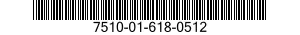 7510-01-618-0512 INK,CARTRIDGE 7510016180512 016180512