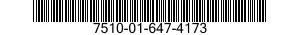 7510-01-647-4173 TAPE,PRESSURE SENSITIVE ADHESIVE 7510016474173 016474173