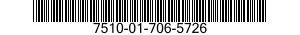 7510-01-706-5726 LABEL TAPE,PRESSURE SENSITIVE ADHESIVE 7510017065726 017065726