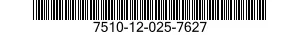 7510-12-025-7627 LABEL 7510120257627 120257627